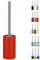 Spirella Tube Escobilla para El Inodoro, Gres, Rojo, 10,5 x 10,5 x 42,0 cm
