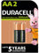 Duracell 2xAA 2400mAh - Batería/Pila Recargable (2400 mAh, Universal, Multi)