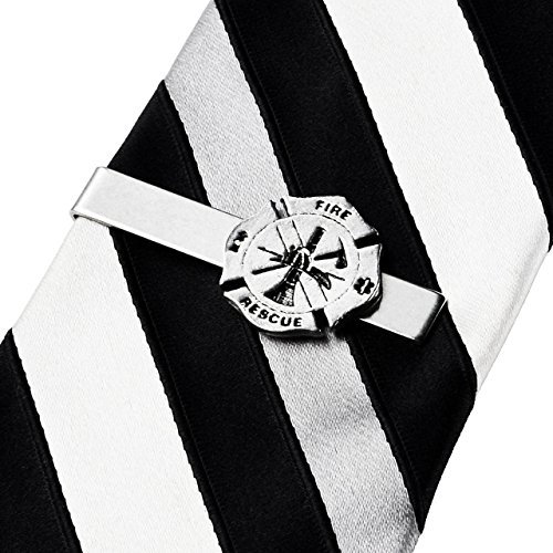 Pince à cravate pompier, barres à cravate, accessoires pour témoin d'honneur, cadeau pour garçons d'honneur, coffret cadeau inclus, Métal