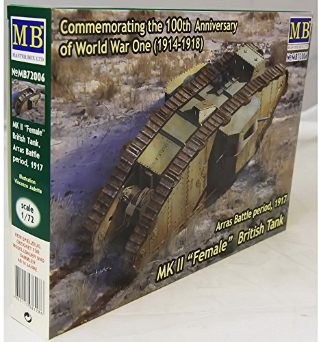 Masterbox 1:72 Scale Mk II Female British Tank, Arras Battle Period 1917 Assembly Parts