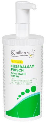 Fussbalsam Frisch Camillen 60, Fußcreme, für müde und spröde Füße Balsam mit Limetten und Arganöl, 450ml mit Spender, 450 ml