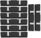Hklshyd 8 Pezzi in Alluminio PC Dissipatore di Dissipatore di Dissipatore di Raffreddamento per Memoria RAM DDR Memoria Desktop Radiatore DDR2 DDR3 DDR4 Durevole