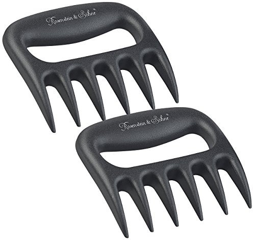 Rosenstein & Söhne BBQ Claw: 2er-Set Fleisch-Krallen aus hitzebeständigem Kunststoff, BPA-frei (BBQ-Gabeln, Kralle, Zerkleinerer)