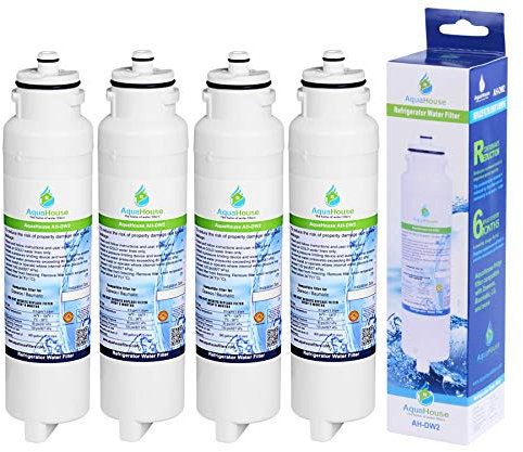 4X AH-DW2 for Daewoo Aqua Crystal DW2042FR-09 Filter Cartridge DW2042F-09, Baumatic Titan 4, Compatible Fridge Water Filter