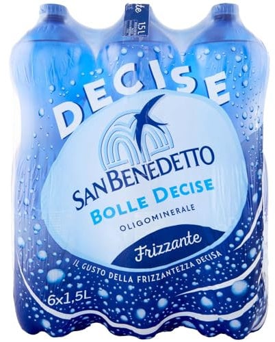 San Benedetto Acqua Frizzante Benedicta - 6 Bottiglie da 1.5 Litri