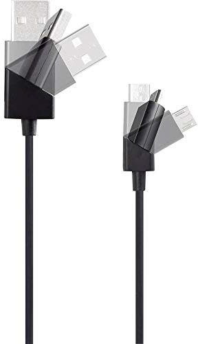 Renkforce USB-Kabel USB 2.0 USB-A Stecker, USB-Micro-B Stecker 1.00m Schwarz
