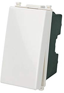 Pulsante NO 1P 16A,Colore Bianco, Compatibile Con Vimar Plana