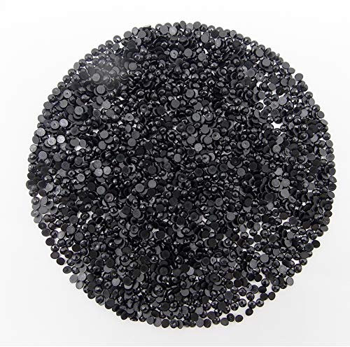 Eiflow Einfarbige Edelsteinmalerei-Ersatzdiamanten mit 1000 Edelsteinen, Diamant-Edelstein-Set für fehlende Bohrmaschinen von Edelsteinmalerei, DIY-Werkzeug, 1 Stück, Schwarz (310)