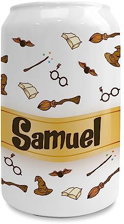 Sparschwein. Spardose mit Namen. Personalisierte Geschenke. Spardose Zauberer. Keramik mit Bodendeckel. 9x8 cm. Espresso Patronum