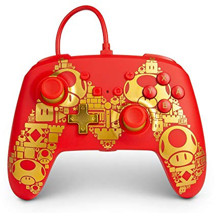 Power A, Mando con cable PowerA para Nintendo Switch, Golden M