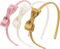 KAQILE - Fasce per capelli in seta per ragazze e bambini, con paillettes, con fiocco, glitter Alice con stella a cuore per fasce