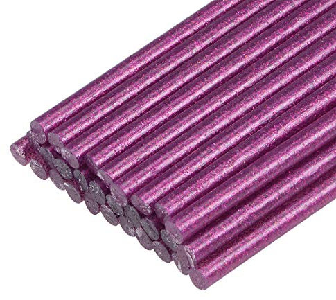 sourcing map 30pcs Mini Hot Glue Gun Sticks 7mm x 100mm High Sticky Small Hot Glue Sticks for Glue Gun, Glitter Rose
