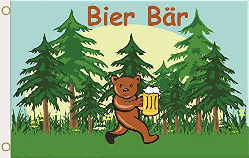 U24 Flagge Fahne Bierfahne Bier Bär 90 x 150 cm