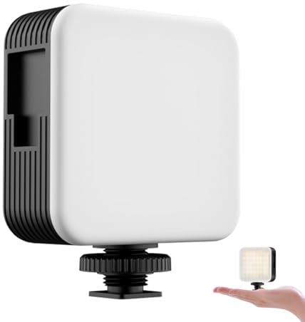 Luce Video LED ORDRO con 3 Scarpe Fredde, Batteria Ricaricabile da 2000mAh, Dimmerabile a Doppio Colore, Pannello di Illuminazione Portatile per Fotografia 2700K-6500K CRI95+ per Fotocamera DSLR