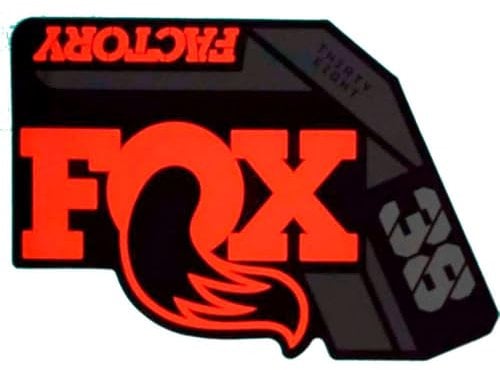 Fox Aufkleber 38 F-s Logo orange 2021