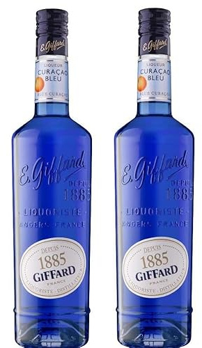 2 Flaschen Giffard Curacao blue a 0,7 L 25% vol.