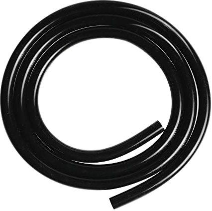 5/32 Zoll (4 mm) ID x 1/4 Zoll OD Hochtemperatur-Silikon-Vakuumschlauch, schwarz, erweiterte Version, reines Silikonschlauch, Wasserschlauch für Pumpenübertragung, 2 m Länge