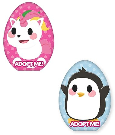 Character World offizielles Adopt Me Kissen| Pop Design eiförmiges Kissen 40x30cm Einhorn- und Pinguin-Designkissen | Perfekt für das Schlafzimmer oder auf dem Sofa