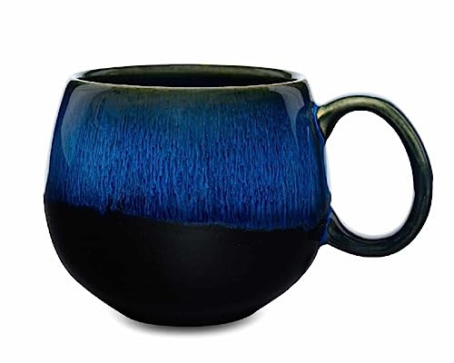 MAOCI - Jumbotasse / Jumbobecher - 0,5l - Porzellan - blau mit Farbverlauf
