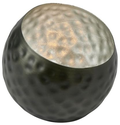 Lambert [W Windlicht Eisen Graphit/Silber H 11,5 D 11,5 cm