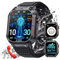 JELLOO Smartwatch Herren mit Telefonfunktion 2.02 Zoll Militär Smartwatch 5ATM Wasserdicht 100+ Sportmodi Fitnessuhr Herzfrequenz Schrittzähler Schlafmonitor Armbanduhr Sportuhr für Android iOS