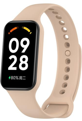 Tyogeephy Correa para Xiaomi smart Band 8 Active para Mujeres Hombres, Correas de Silicona Suave, Pulsera de Repuesto Deportiva para Redmi Band 2