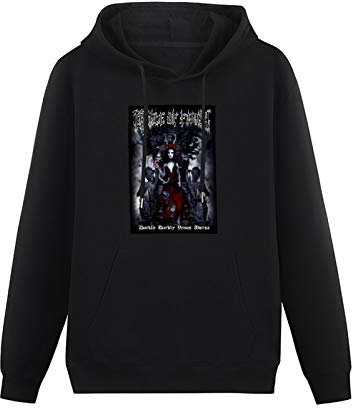 Cradle of Filth DarklyDarklyVenus Aversa Hoodies Long Sleeve Pullover Loose Hoody Sweatershirt Black XXL
