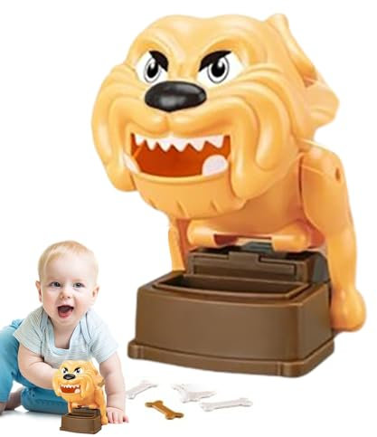 BUNIQ Interaktives Schreibtischspielzeug für Erwachsene | -Neuheitsspielzeug, Mausefallen-Spielzeug | Trickspielzeug in Hundeform, Tischbrett, kniffliges Spiel mit Klemm-Reisespiel