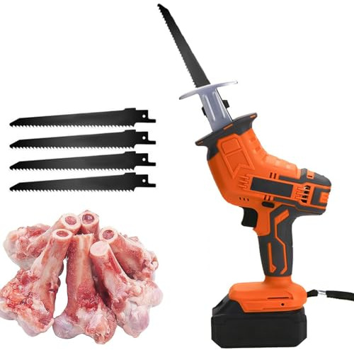 Sierra Eléctrica para Huesos, Corte Rápido Multifunción Sierra Cuchilla 3000RPM, Mano para Hogar Comercial para Cortar Huesos Jamon Congelar Carne