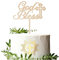 MAIGO 2PCS Christening Cake Topper - Christening Decorations, Confirmation Cake Topper, Christening Decorations For Girls, Cross Cake Topper,Christening Party Favors Birthday Wedding Diy Cake Supplies