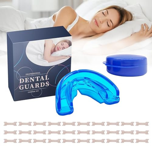 YANINEE Schnarchschiene Männer und Frauen, Anti Schnarch Schiene mit 30PCS Nasenstäbchen, Anti Snoring Mouthpiece für Mouth Guard für Entspannte Nächte