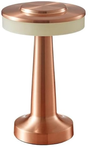 VONCYKI Lampe de Table Led rétro, Rechargeable, variable en continu, veilleuse de Camping, adaptée à la lumière ambiante de la chambre à coucher Lampe De Table(Rose gold)