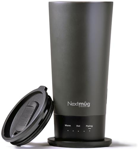 Nextmug Go - Temperature-Controlled, Self-Heating Travel Mug (Graphite - 16 oz.)