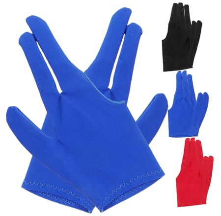 ibasenice 8Stücke Teiliges Yoyo Handschuhset für Yoyo Tricks Dreifingerhandschuhe rutschfest und Bequem für Anfänger und Profis aus Elastischem Material für Snooker und Billard Geeignet