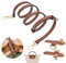 GADITIEK Verstellbarer Schultergurt aus Leder für Longchamp Damen-Taschen - Stärker und fällt nicht ab für Longchamp Mini Bag Straps und Taschengurt Verlängerung - Breite: 1,2 cm (Braun)