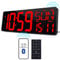 KRSTIR 17.2 Large Digital Wall Clock Bluetooth Auto Time Sync Digital Clock Large Display Auto-Dimming/DST Calendar Led Wall Clock Big Timer for Living Room Classroom Garage Gym Decor