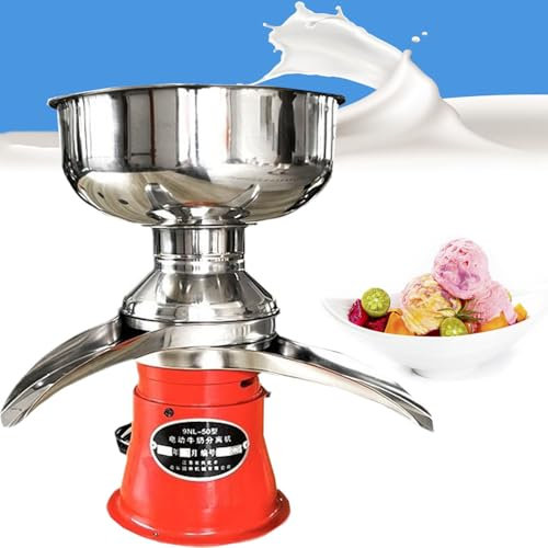 DHMYYXGS Centrifuga Elettrica per Latte 50 L/H,Separatore Centrifugo per Crema di Latte,Latte Intero Separatore,per Trasformare Latte E Latte Scremato