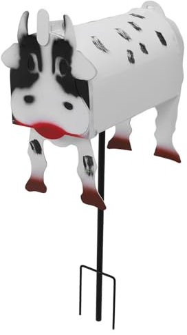 Bauernhoftier-Briefkästen, Kreativer Küken-Briefkasten aus Eisen, Tiere-Briefkasten, Handgefertigter Briefkasten in Pferdeform, Kuh-Hahn-Briefkasten mit Niedlicher Form für