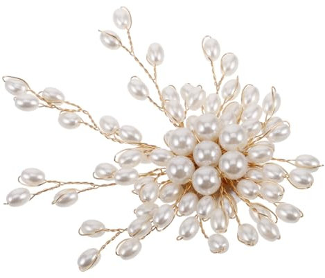 Holibanna Perlenbrosche Damen Elegant Vintage Schmucknadel Mit Kunstperlen Und Blumen-design Vielseitige Brosche Für Formelle Und Lässige Anlässe Einzigartiges Accessoire Für Frauen