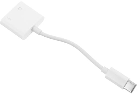 DIYEAH Dualer USB C-3,5-mm Audioadapter mit Ladefunktion Kompakter Typ C-Splitter aus Robustem Material für Kopfhörer und Laden Unterwegs