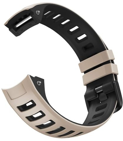Quirxio Correa de Reloj Para Instinct 2 Band, Reemplazo de Correa de Reloj de Silicona Suave para Instinct Tide/Esports/Solar/Tactical Smartwatches Tundra/Negro