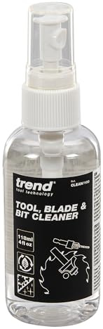 Trend Blade & Bit Cleaner, 118ml, Resin, Pitch & Rust Remover | Safe Non-Toxic Formula Removes Resin, Pitch And Rust From Workshop Blades And Bits, CLEAN/100