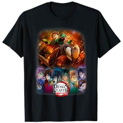 Demon Slayer: Infinity Castle Tanjiro Anime Group Poster T-Shirt