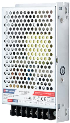 BTF-LIGHTING 150W 24V Netzteil CE Aluminium LED Stromversorgung | AC 100-240V zu DC 24V Transformator für LED-Streifen, 3D-Drucker, CCTV-Kamera, Sicherheitssystem, Radio, Computer-Projekt