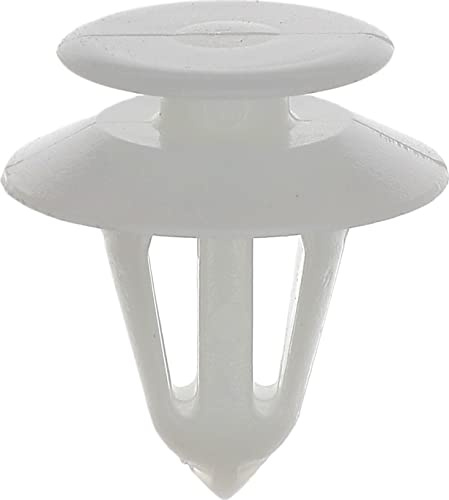 8-8.2mm 8-8.2mm Door Tailgate Trim Panel Clip Punch, Pack of 8, White