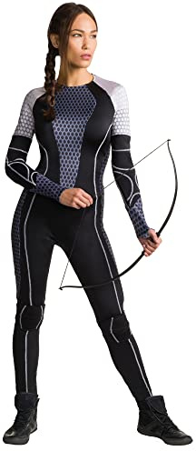 Rubies Women's Hunger Games Katniss Deluxe Costume, Medium, (USA 10-14), BUST 38-40', WAIST 31-34', INSEAM 30' Halloween