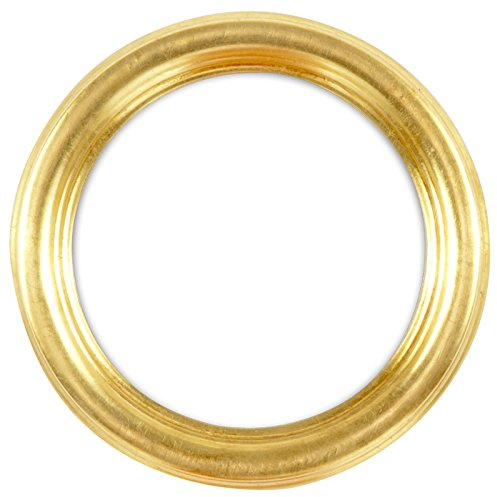 Rundrahmen, runder Bilderrahmen aus Holz im 15x15 cm-Format in gold komplett mit Normalglas