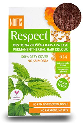 Haarfarbe Martis Respect “Ammonia-Free” Hair Color * copper light brown – 14