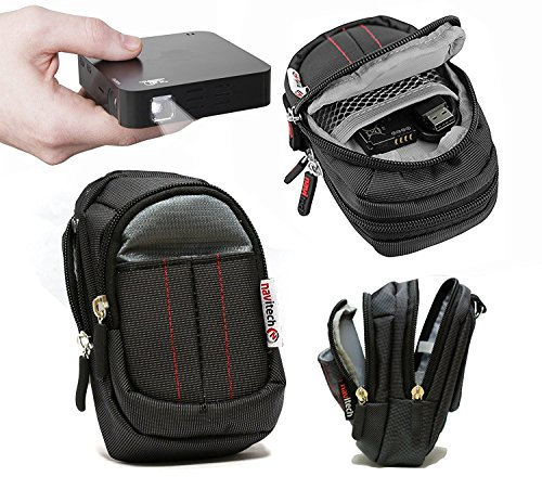 Navitech Black Protective Portable Projector Carrying Case and Travel Bag for The UO Smart Beam Laser Portable Mini Projector