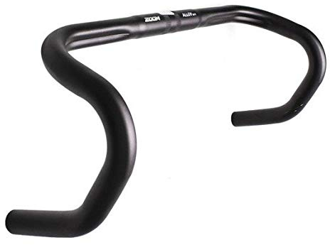 Hi Qualität konifizierte leicht Legierung Drop Lenker Road Fahrrad Racing Fixie 25,4 mm Wählen Breite 400,420 oder 440 mm schwarz, WIDTH 440mm